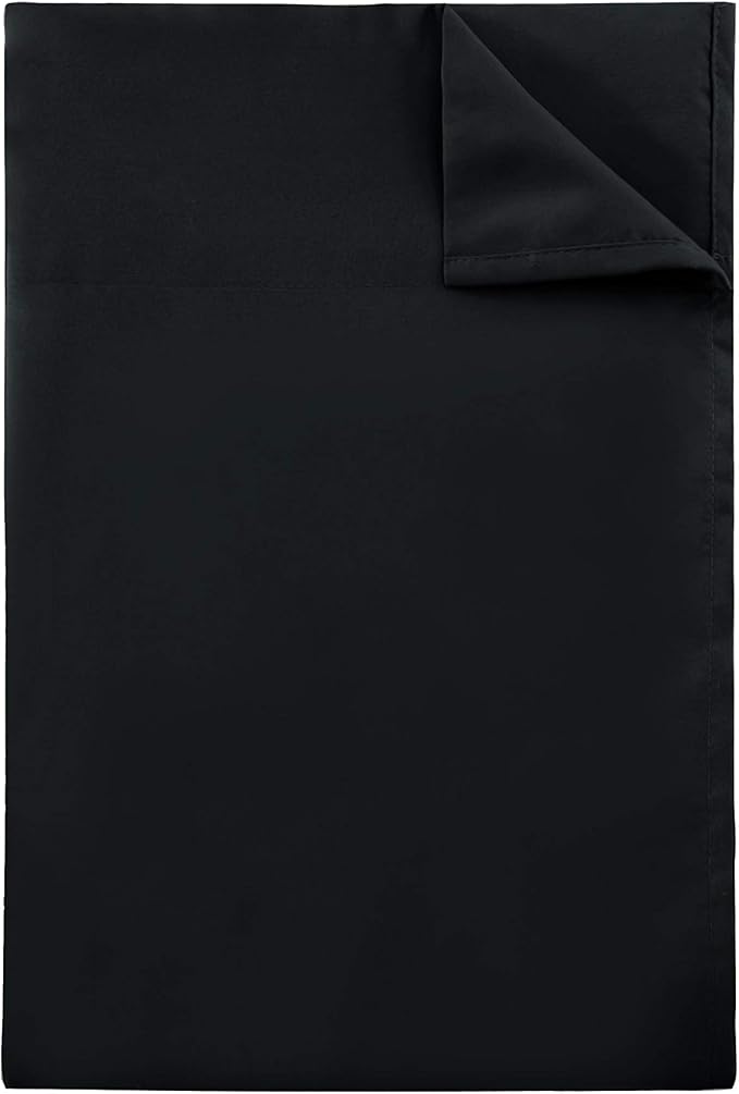 Sfoothome King Flat Sheet Black Top Sheet, Premium Hotel 1-Piece, Luxury and - Image 4
