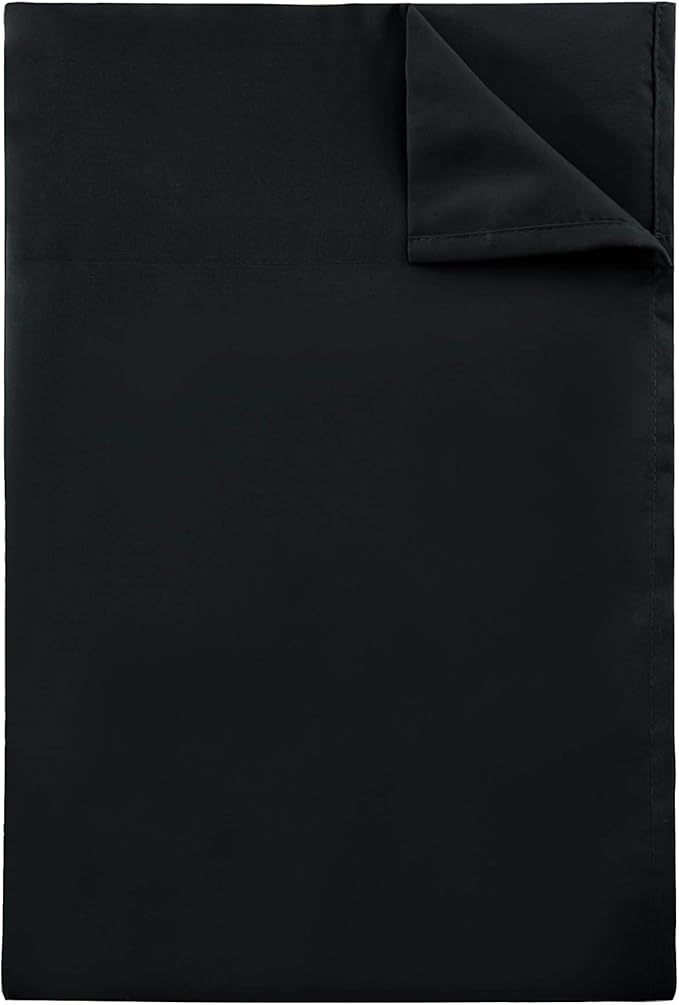 Sfoothome Twin Flat Sheet Black Top Sheet, Premium Hotel 1-Piece, Luxury and - Image 4