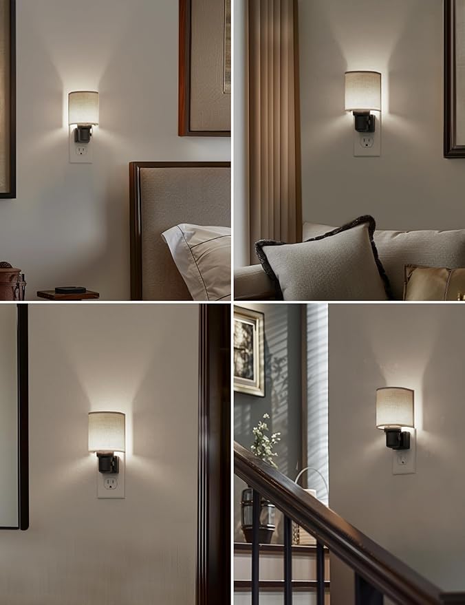 L LOHAS LED Bright Night Lights Plug into Wall, Plug in Night Light Dimmable - Image 6