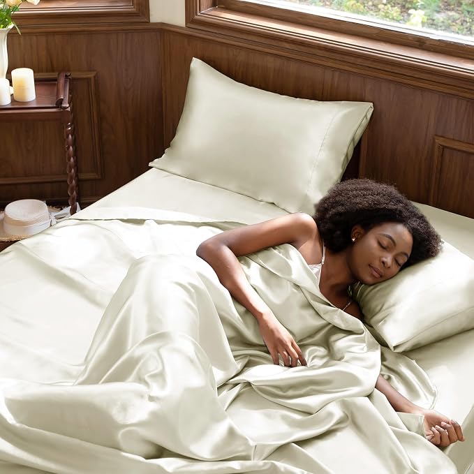 CozyLux Satin Sheets Full Size Sheets - Image 2