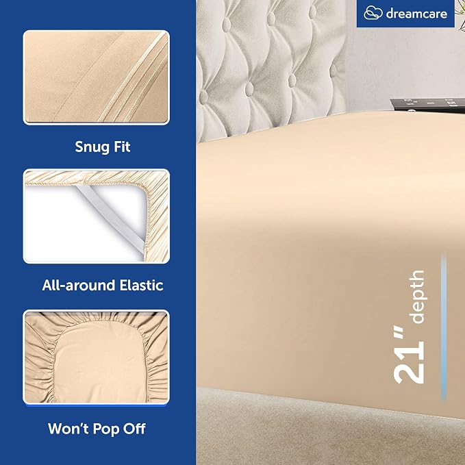 DREAMCARE King Size Sheets Set - Image 2