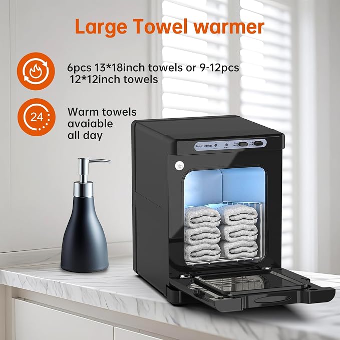 Hot Towel Warmer for Spa, 2-in-1 Thermostatic Towel Heater, 5L Mini Towel Warmer - Image 4