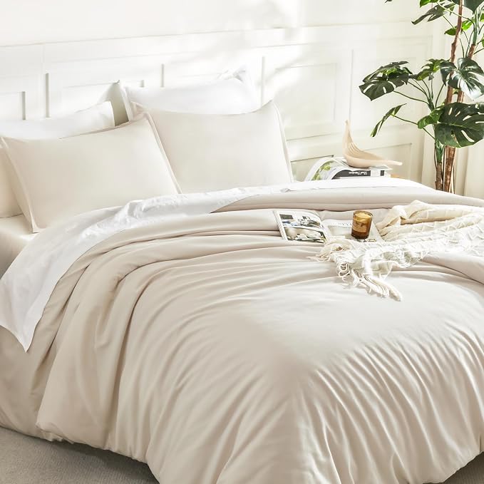 Litanika Twin XL Comforter Set Beige, 2 Pieces Extra Long Dorm Bedding Sets - Image 5