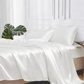 MR&HM Satin Bed Sheets, California King Size Sheets Set by MRHM