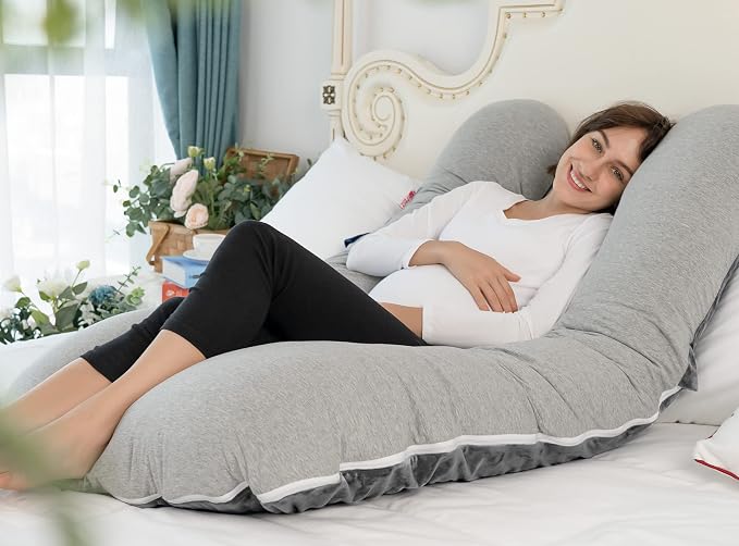 Meiz Pregnancy Pillows Cooling, Pregnancy Pillow U Shaped, Full Body Pillow and - Image 7