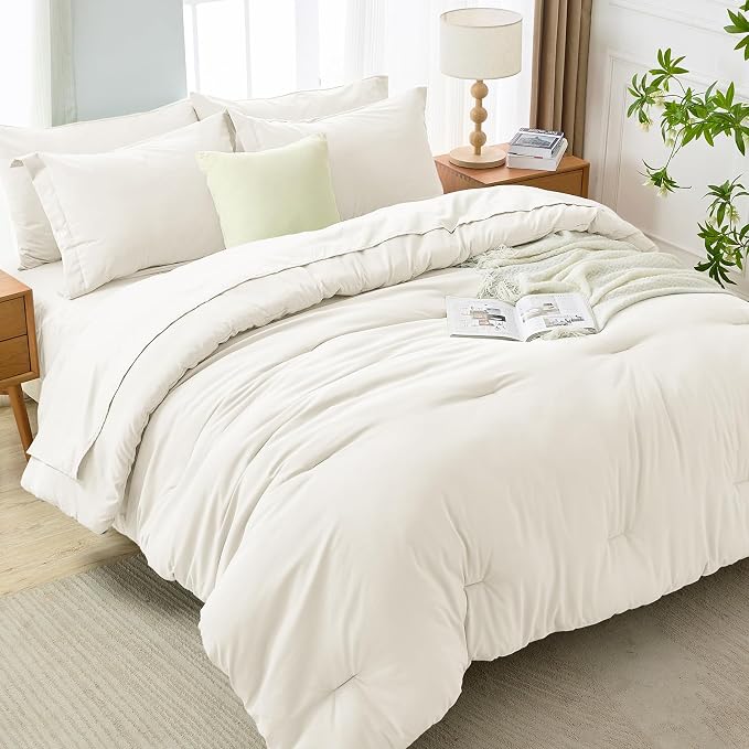 MUXHOMO 7 Pieces Full Comforter Set, Soft Bed in a Bag Full Size, All Season - Image 7