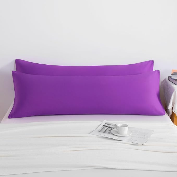 NTBAY Body Pillow Cases Set of 2, 2 Pack Brushed Microfiber Pillow Cases - Image 3