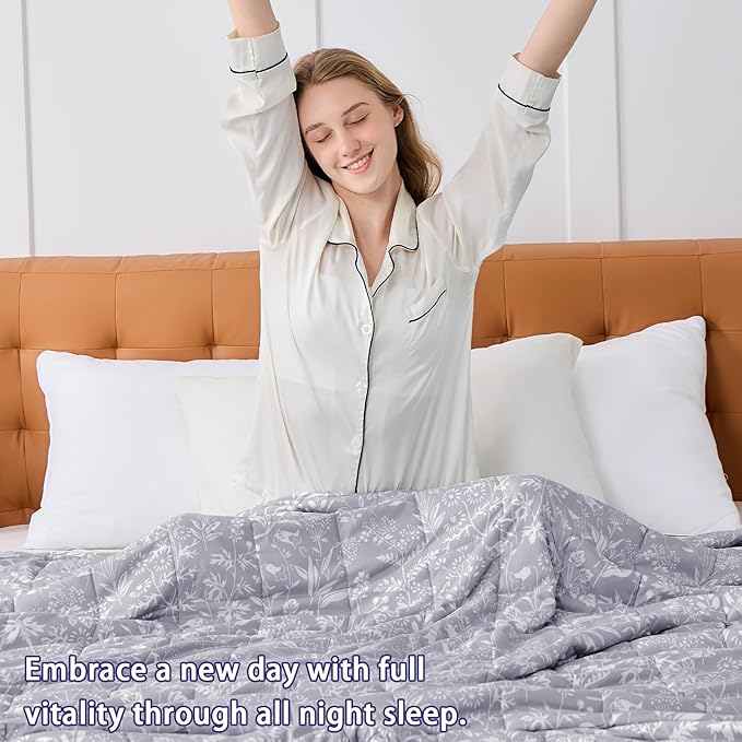 yescool Weighted Blanket for Adults Cooling Heavy Blanket for Sleeping Perfect - Image 5