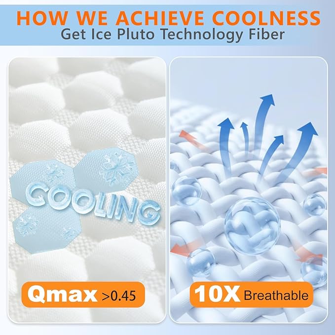 UYWO Cooling Memory Foam Pillows Firm and Soft, Standard Size 1 Pack, Original - Image 4