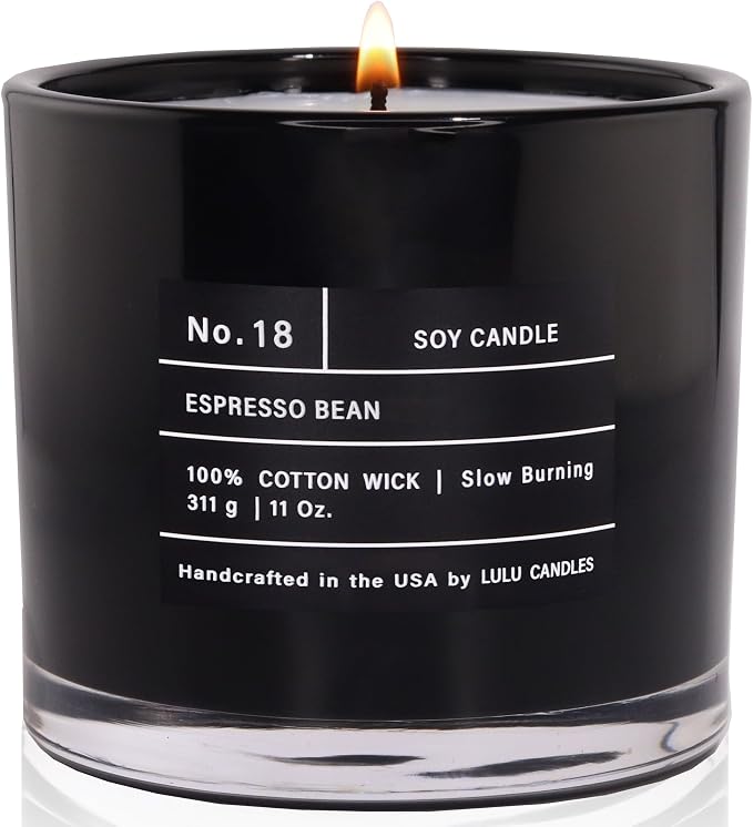 Lulu Candles | Espresso Bean | Luxury Scented Soy Jar Candle | Hand Poured in by LULUCANDLES