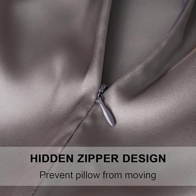 2 Pcs Mulberry Silk Pillowcase for Hair and Skin, Cooling Silk Pillow Case - Image 2