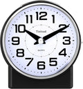 Tinload 4.3" No Ticking Analog Alarm Clock, Silent Readable by Tinload