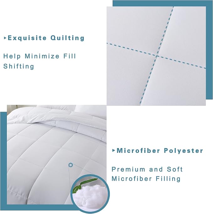 DOWNCOOL King Size Comforter Set -All Season Bedding Comforters Sets - Image 4