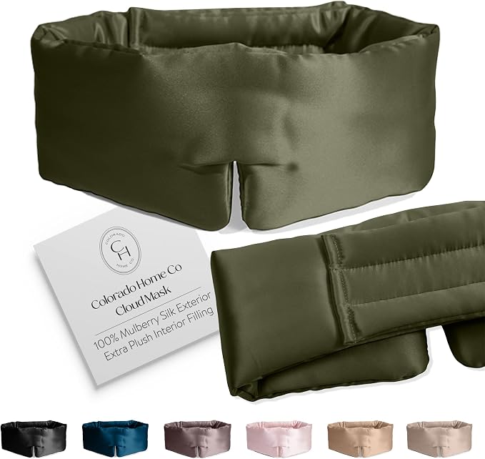 SUNDAYSILKS™ | Adjustable Silk Sleep Mask by ColoradoHomeCo