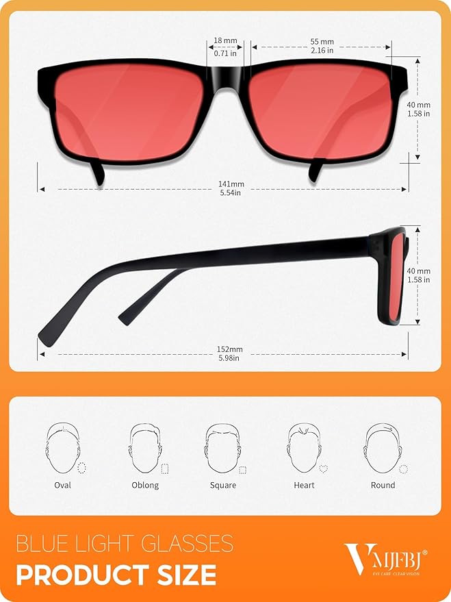 VMJFBJ Blue Light Blocking Glasses - Image 2