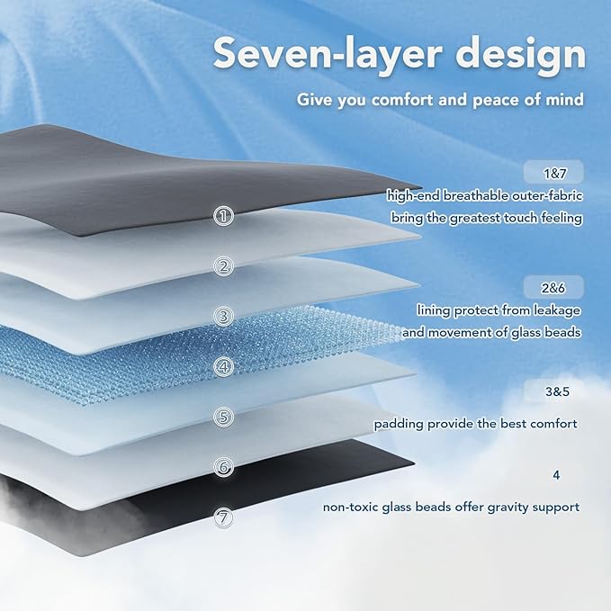 Topcee Weighted Blanket for Adults Queen Size Soft Cooling Heavy Blanket - Image 6