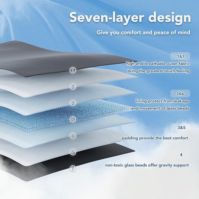 Topcee Weighted Blanket Soft Cooling Heavy Blanket Sleeping, Apply to 190-210 - Image 6