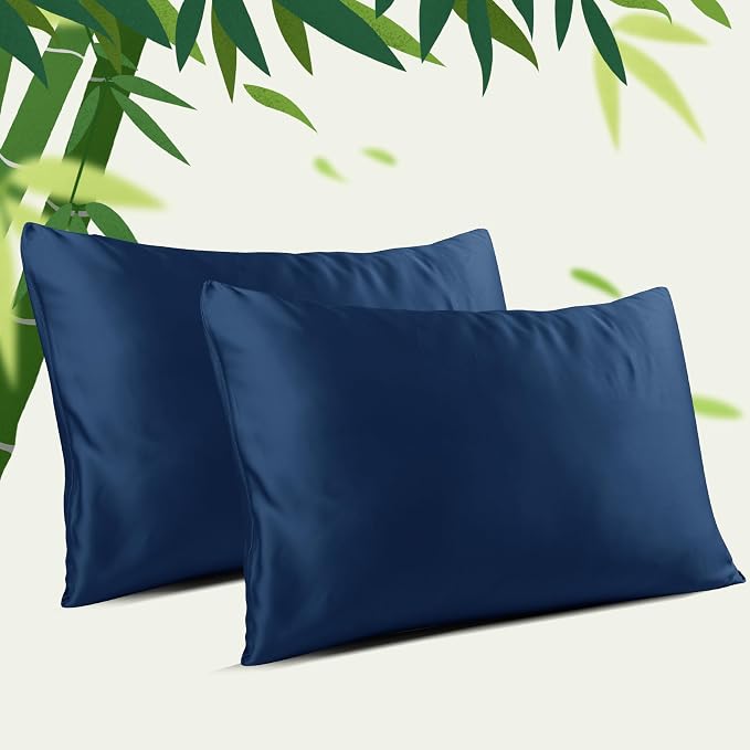 4-Pack Bamboo Viscose Zippered Pillow Cases King Size, 400 Thread Count Cooling - Image 7
