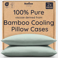 Bambaw 100% Viscose Derived from Bamboo Pillowcases King Size – Set of 2 King by Bambaw