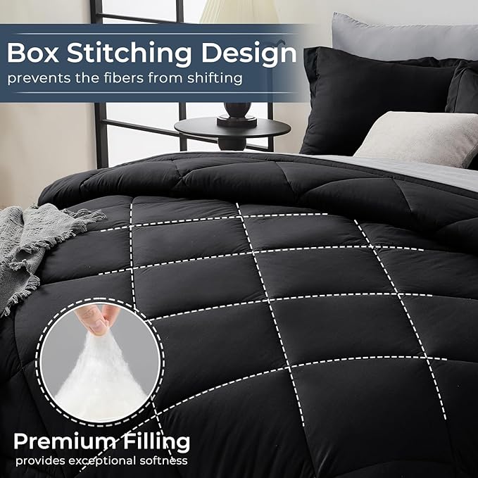 HEVUMYI 120x98 Oversized King Comforter Set - Image 4