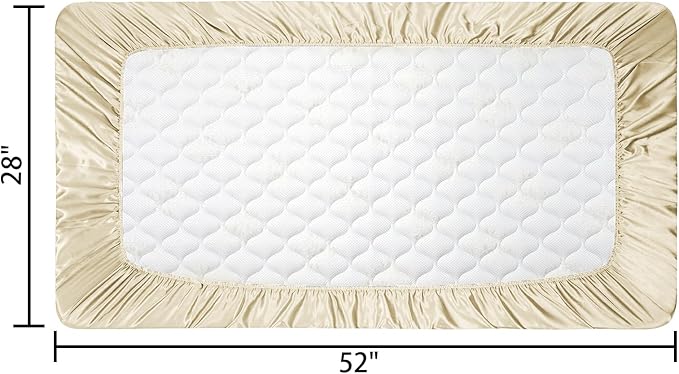 GUNTAIL 2 Pack Satin Soft Crib Sheet - Image 6