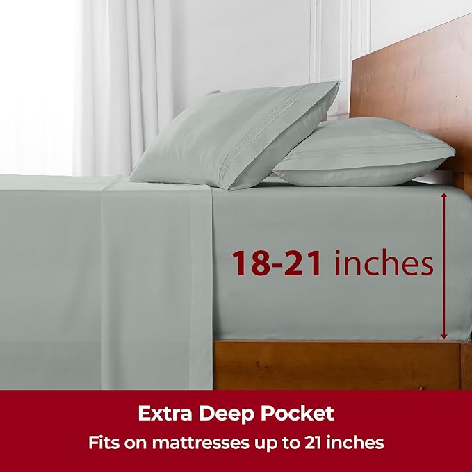 Mellanni Extra Deep Full Sheets - Image 6