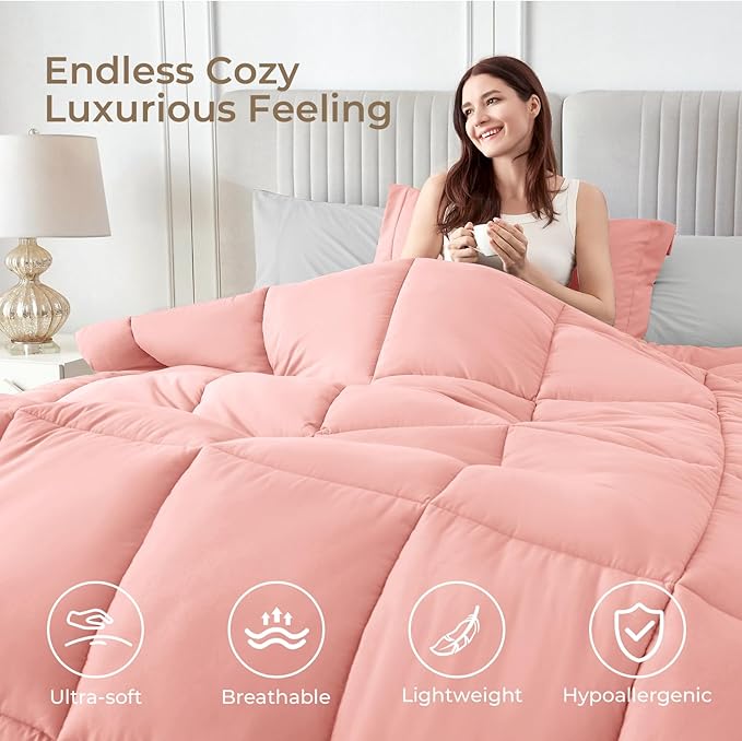 Sasttie Full Size Comforter Sets, 7 Pieces Reversible Bed in a Bag Full - Image 2