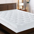 EASELAND King Size Mattress Topper Pillow Top Mattress Cover Quilted Fitted by EASELAND