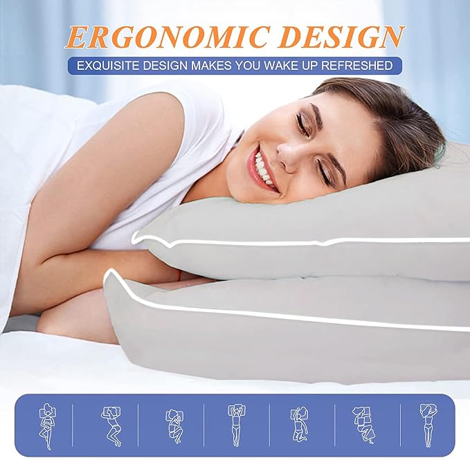 MZOIMZO Bed Pillows for Sleeping- King Size, Cooling Hotel Quality - Image 4
