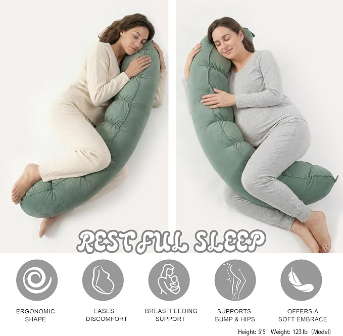 Peallow – Long Round Body Pillow - Image 5