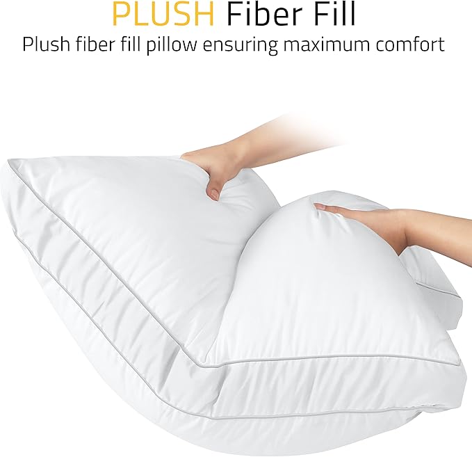 Utopia Bedding Bed Pillows for Sleeping European Size, Soft & Fluffy Pillow - Image 4