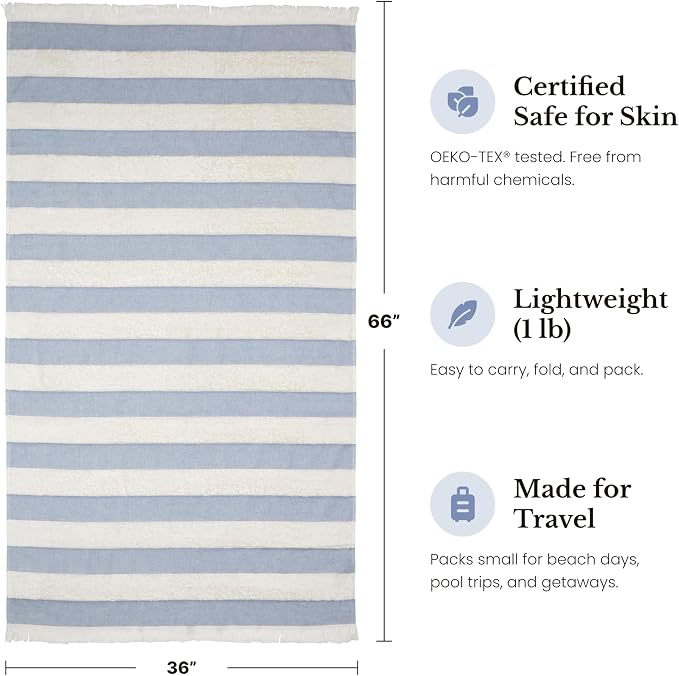 Lightweight Turkish Beach Towel - Image 5