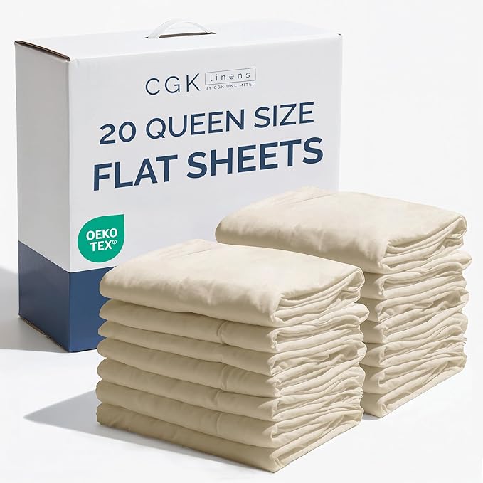Queen Size Flat Sheets by CGKUnlimited