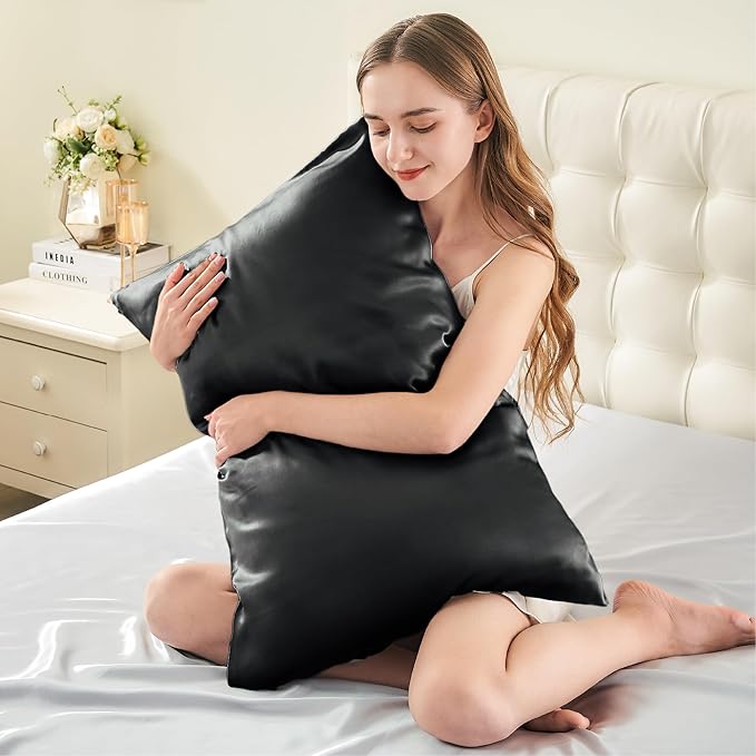 INFIIXSO Mulberry Silk Pillow Cases King Size Set of 2, Silk Pillowcase - Image 3