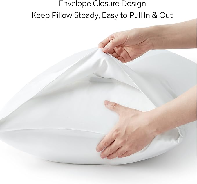 BEDELITE King Size Pillow Cases Set of 2, Rayon Derived from Bamboo, Cooling - Image 6