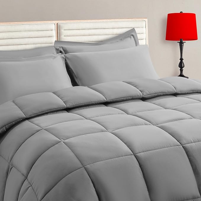 TAIMIT Grey Full Size Comforter Set by TAIMITBedingSets