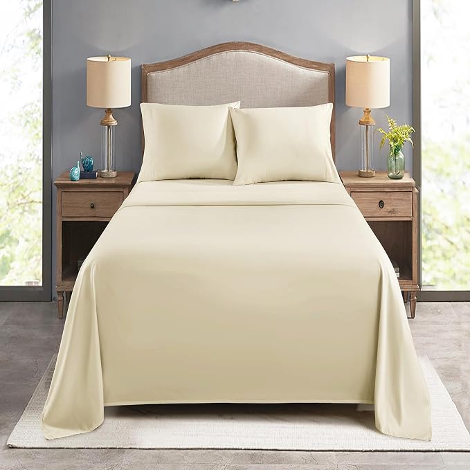 FreshCulture Queen Flat Sheets Only, Soft Microfiber Bedding Sheets - Image 7