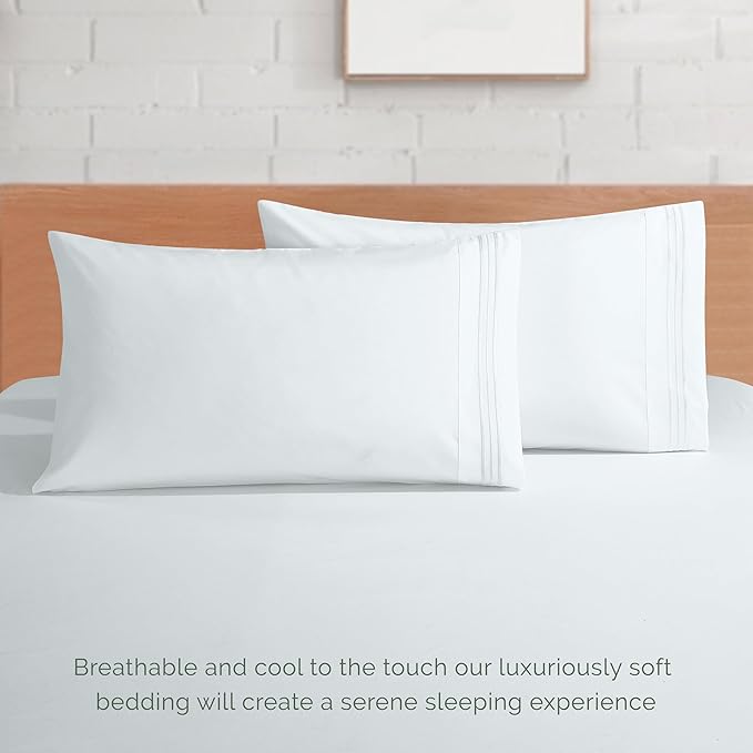 Elegant Comfort Luxurious 1500 Premium Hotel Quality Microfiber 4-Piece Sheet - Image 7