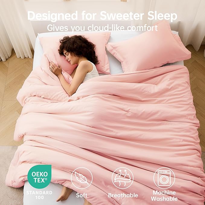 MUXHOMO King Size Comforter Set, All Season Ultra Soft Down Alternative Bedding - Image 2