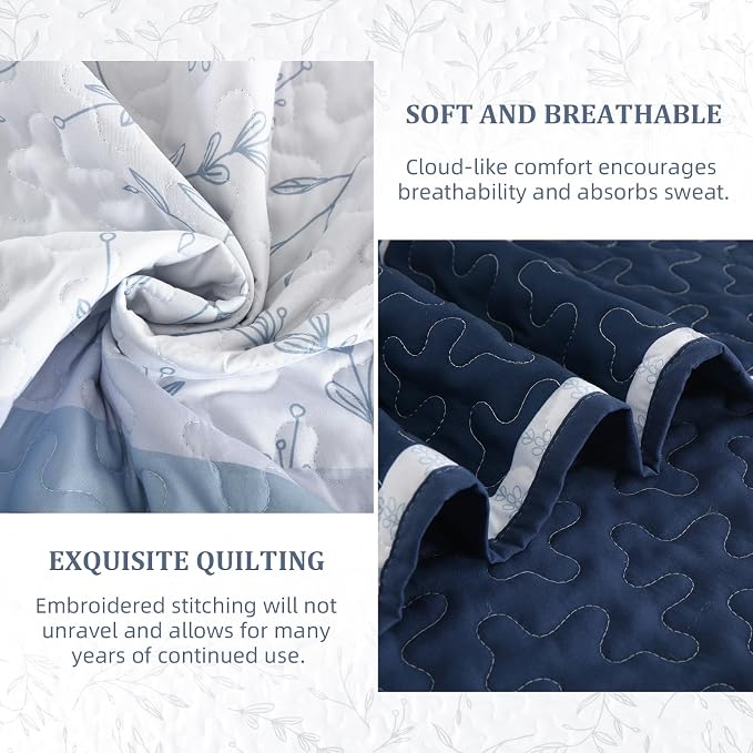 DJY Striped Quilt Set Queen Size - Image 7