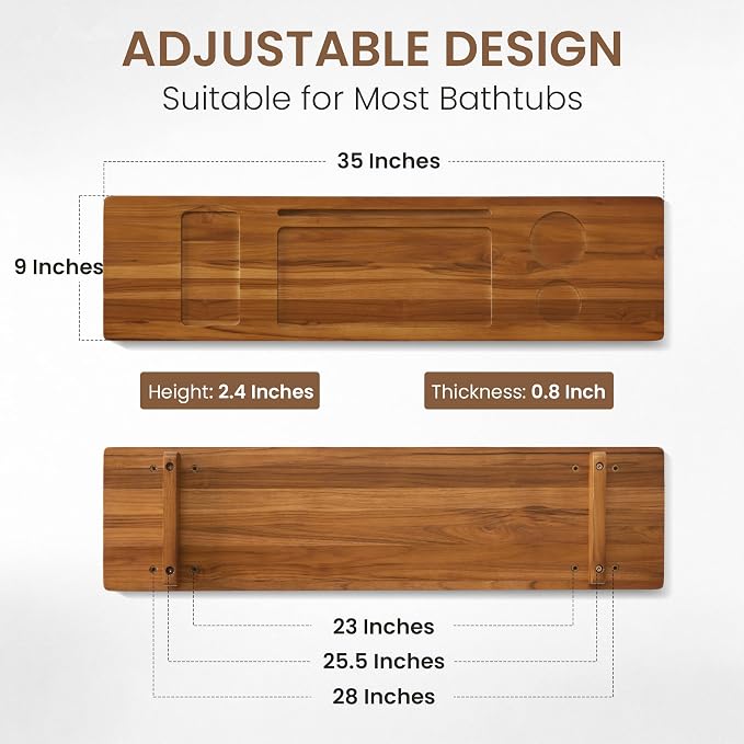 Teak Bathtub Tray - Image 3