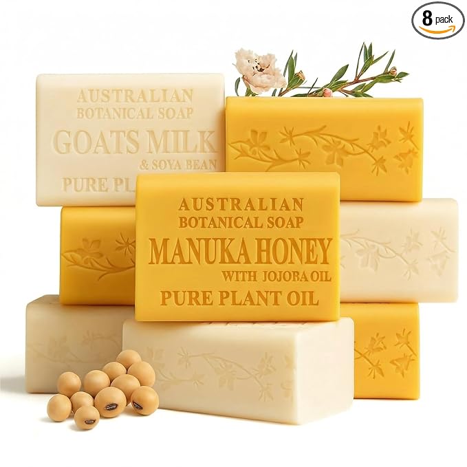 Australian Botanical Goats Milk Soap and Manuka Honey 6.6 OZ, Triple Milled by AustralianBotanicalSoap