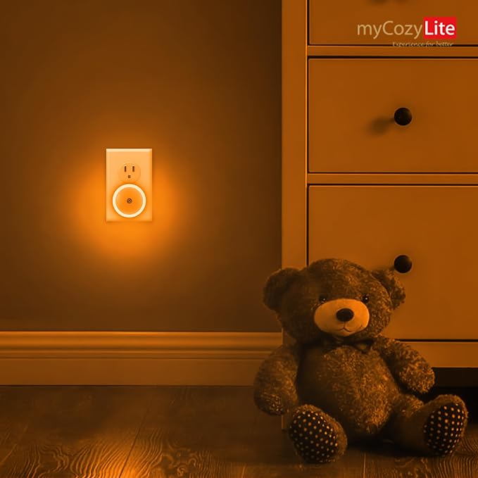 Amber Night Light Plug in, Dusk to Dawn Sensor, Automatic Nightlight, Energy - Image 7