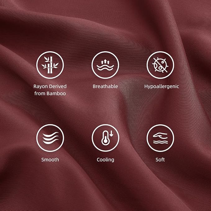 King Pillowcases, Cooling Viscose from Bamboo Pillow Covers - Image 5