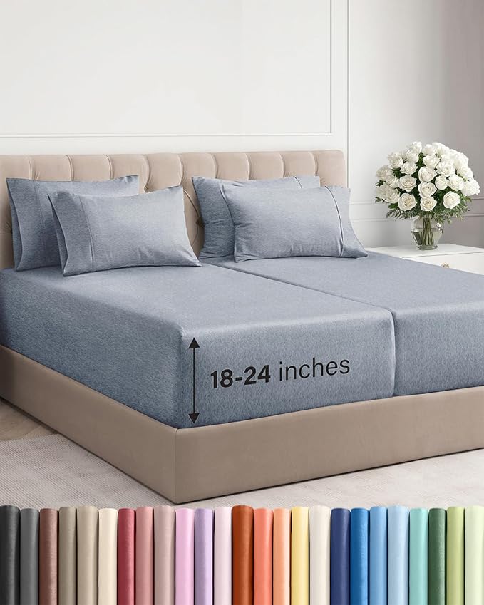 Extra Deep Split King Sheet Set by CGKUnlimited