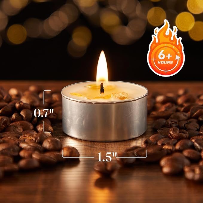 48 Pack Jasmine Scented Tealight Candles - Image 4