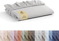 Linen Home 100% Cotton Percale Weave Fitted Sheet, Twin Size, 1 Deep Pocket by LINENHOME