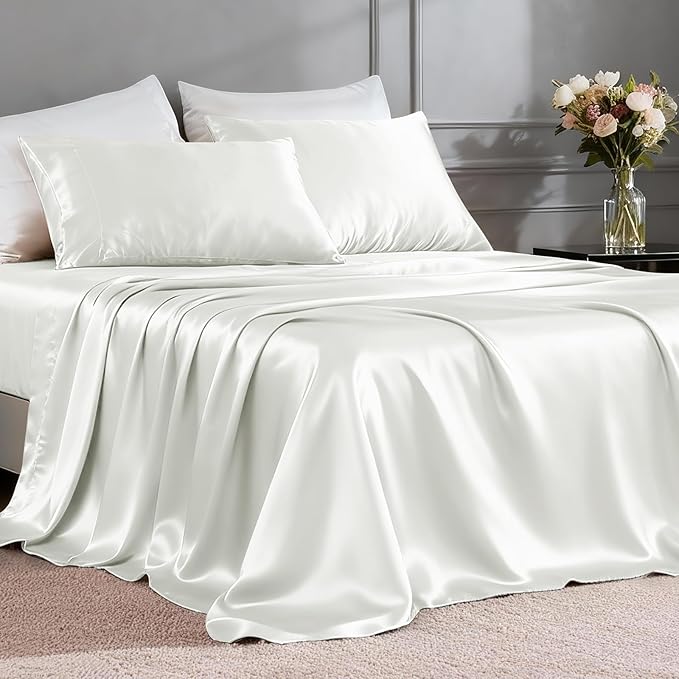 FreshCulture Satin Sheets Full Size by FreshCulture