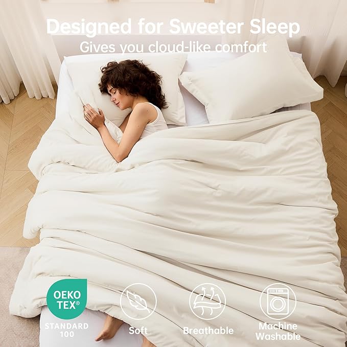 MUXHOMO Full Comforter Sets, All Season Ultra Soft Down Alternative Bedding - Image 2