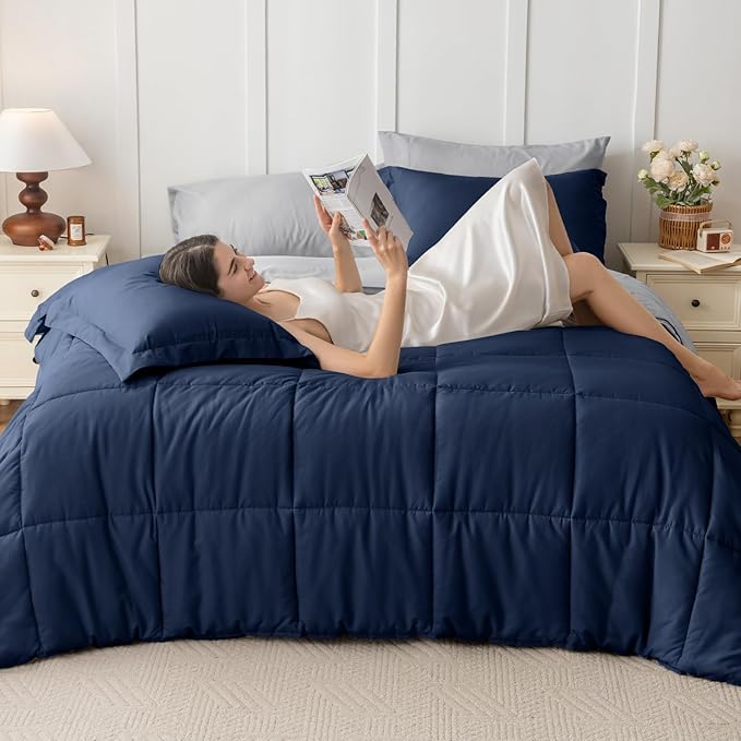 JOLLYVOGUE Twin Comforter Set, Ultra-Soft Bed in a Bag Twin Size 5 Pieces - Image 6